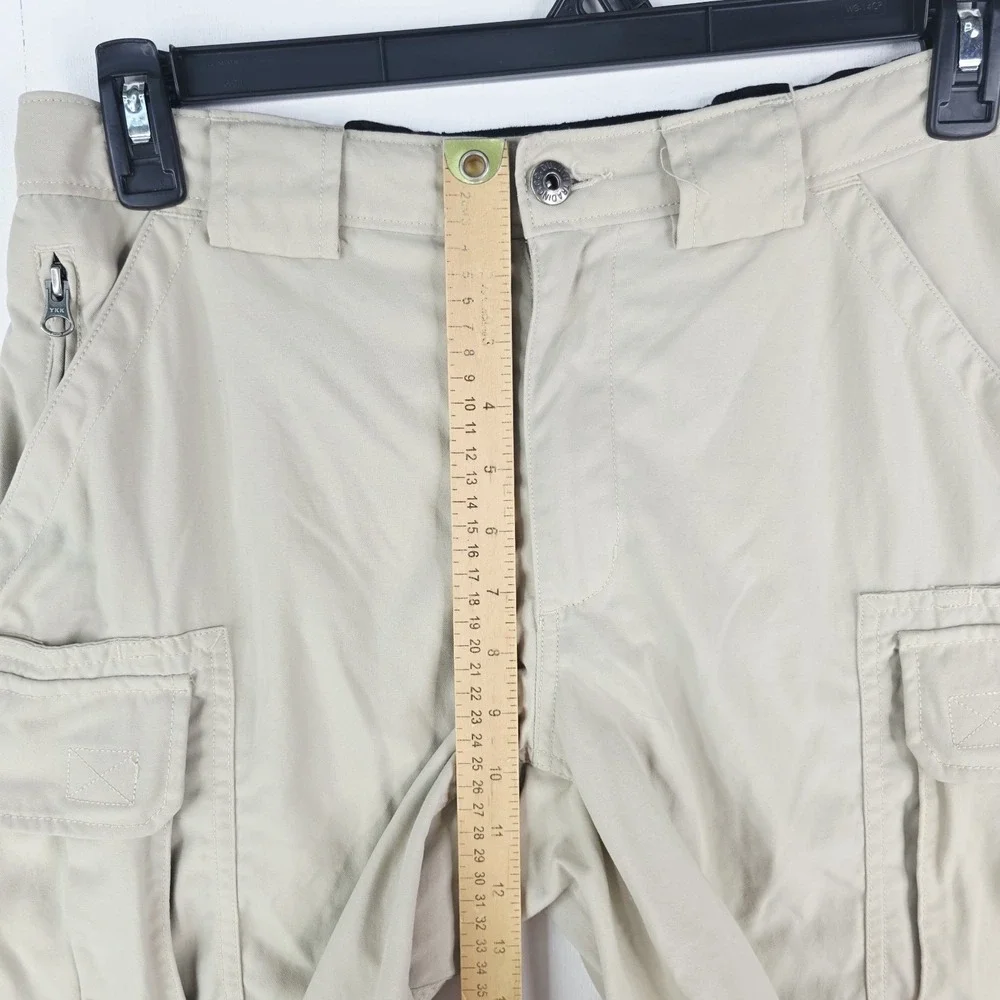 Duluth Trading Co Dry on the Fly Cargo Shorts Size Medium Beige 11